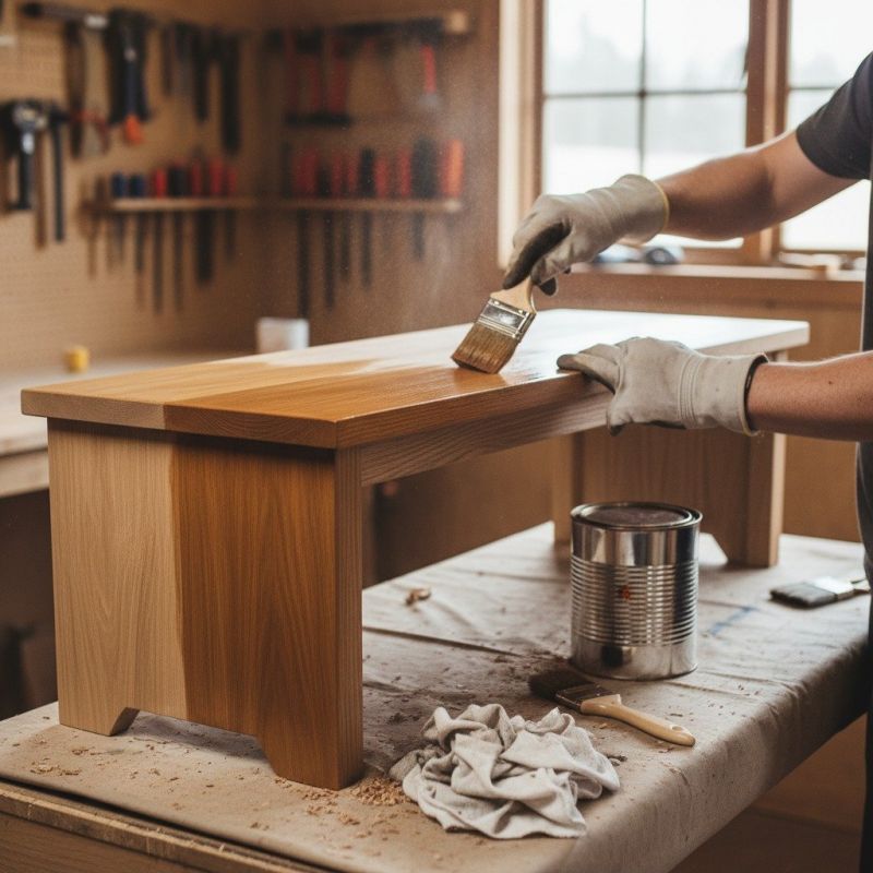 Local Furniture Staining pros at work
