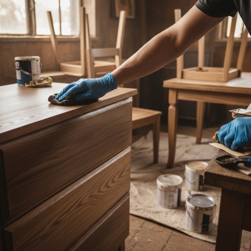 Furniture Staining detail